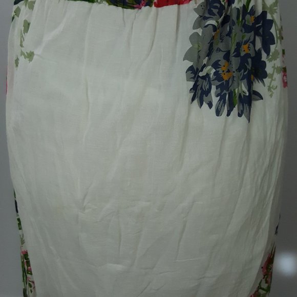 Maxi Long Dress  Deep Plunge Colorful Flower - Picture 8 of 8